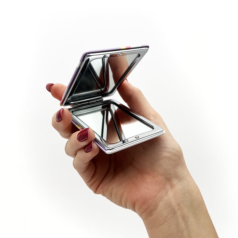 Specchietto Rosa con Cuori - immagine 3